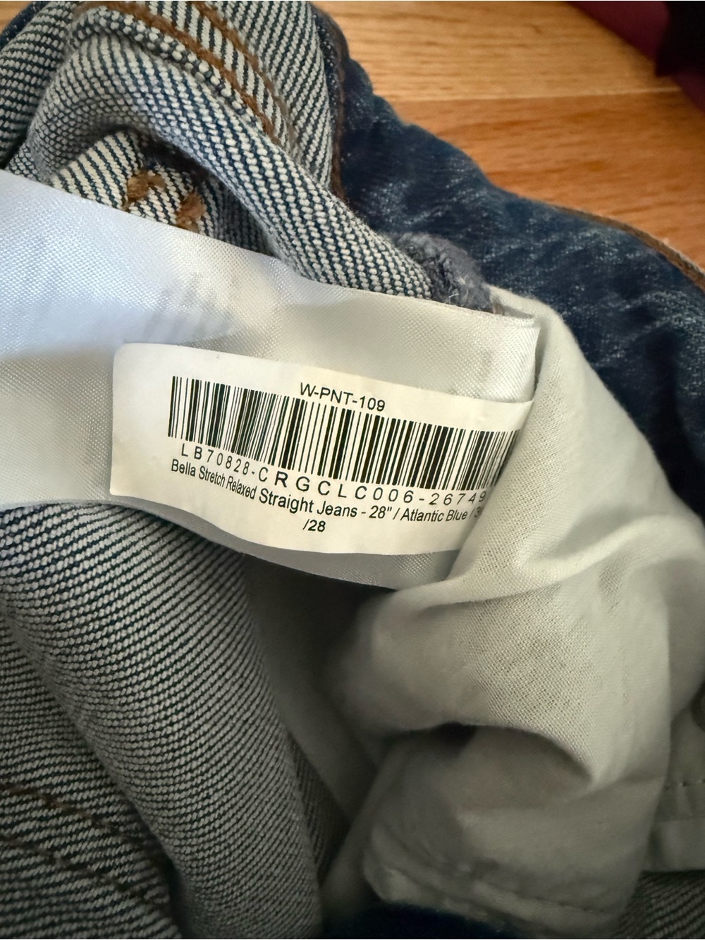 Quince Bella Stretch Wide Leg Jean Atlantic Blue 28" Inseam - Size 30 - Picture 11 of 11
